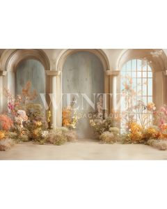 Photography Background in Fabric Mother's Day 2024 Arches with Flowers / Backdrop 5832