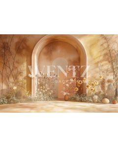 Photography Background in Fabric Mother's Day 2024 Arch with Flowers / Backdrop 5829
