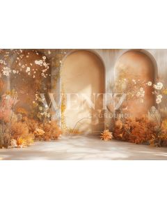 Photography Background in Fabric Mother's Day 2024 Arches with Flowers / Backdrop 5831