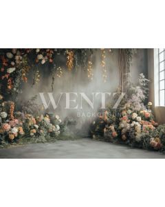 Photography Background in Fabric Mother's Day 2024 Floral Scenery / Backdrop 5839