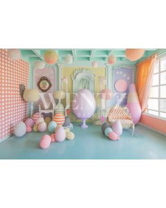 Photography Background in Fabric Easter 2024 / Backdrop 5532