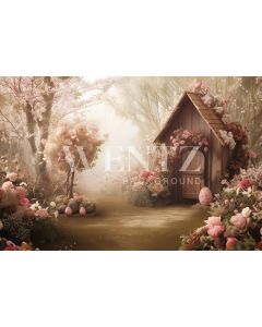 Photography Background in Fabric Easter 2024 House / Backdrop 5589