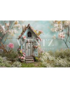 Photography Background in Fabric Easter 2024 House / Backdrop 5580