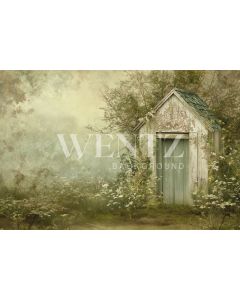 Photography Background in Fabric Easter House / Backdrop 5649
