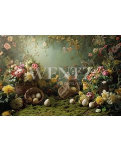 Photography Background in Fabric Easter / Backdrop 5636