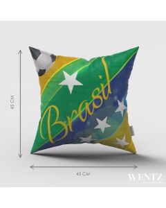 Pillow Case Soccer World Cup Brazil- 45 x 45 / WA42