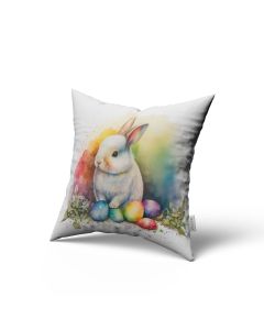 Pillow Case Easter with Rabbit - 45 x 45 / WA44