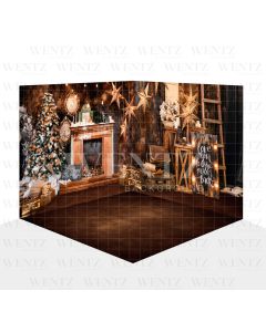 Photography Background in Fabric Christmas Scenario 3D / WTZ100