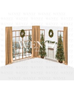 Photography Background in Fabric Christmas Set 2D / WTZ129