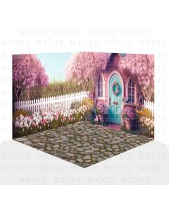 Photography Background in Fabric Easter in the Countryside Set 3D / WTZ157