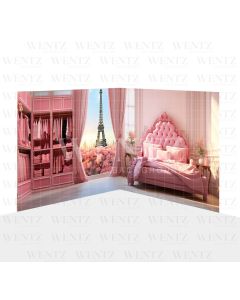 Photography Background in Fabric Bedroom in Paris Set 2D / WTZ167