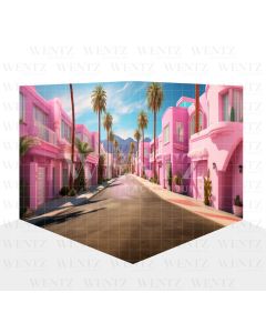 Photography Background in Fabric Houses in Malibu Set 3D / WTZ168