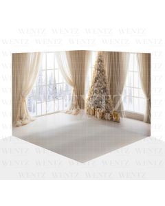 Photography Background in Fabric Christmas Room Set 3D / WTZ174