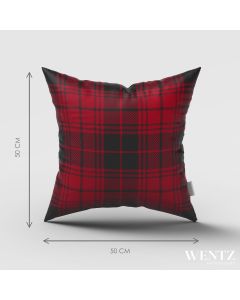 Pillow Case Plaid Red and Black - 50 x 50 / WA84