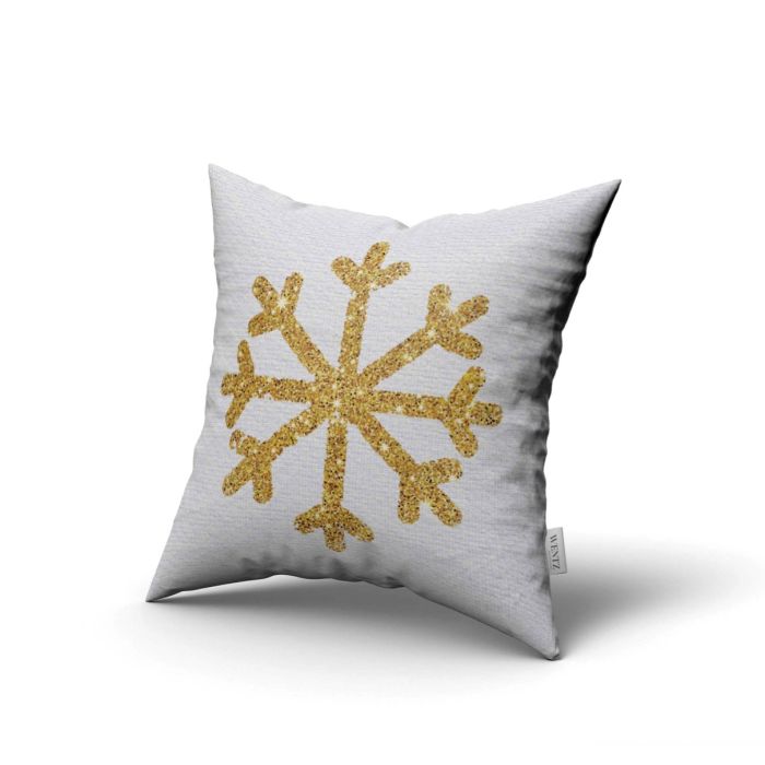 Pillow Case Christmas Golden Snowflake - 45 x 45 / WA11
