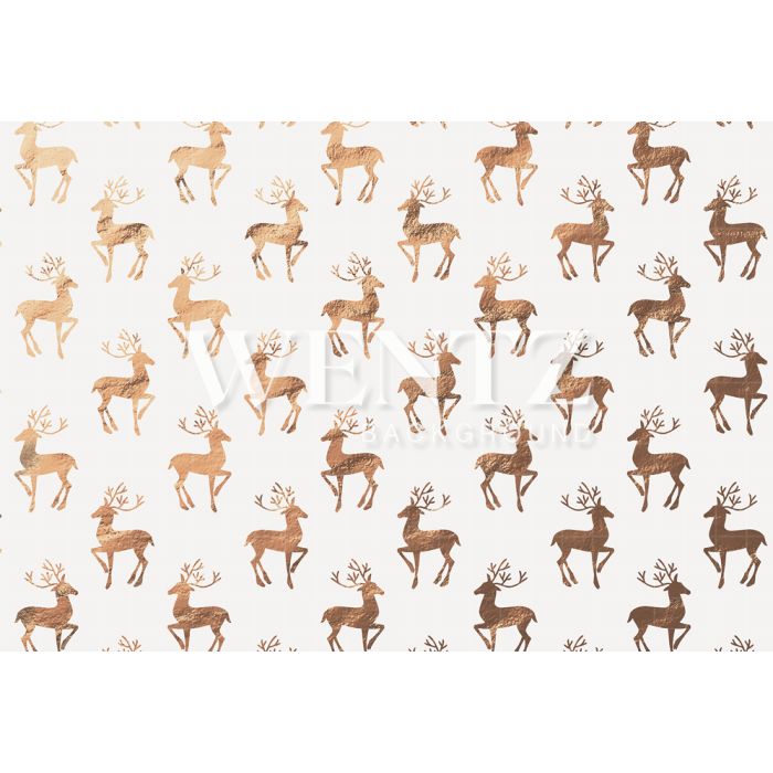 Photography Background in Fabric Christmas Reindeer / Backdrop 1219