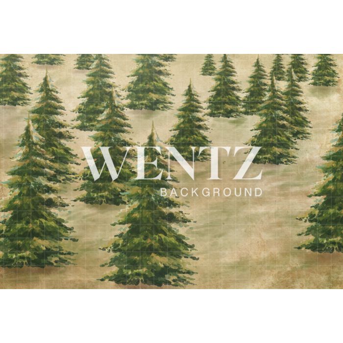 Photography Background in Fabric Christmas Pines / Backdrop 1255