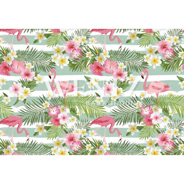 Photography Background in Fabric Tropical Summer / Backdrop 1394