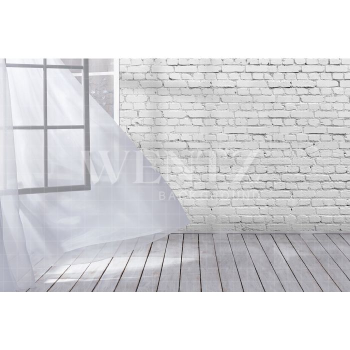 Photography Background in Fabric Windows with Curtains / Backdrop 1545