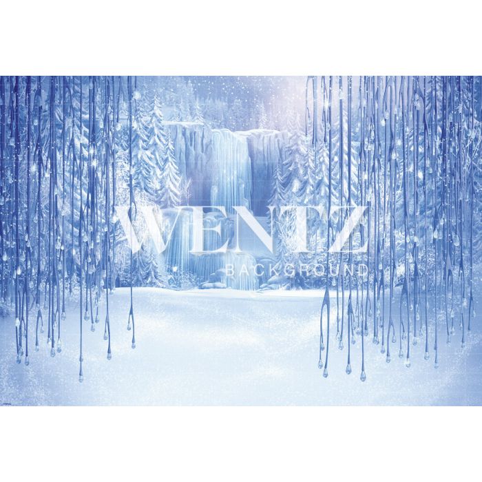 Photography Background in Fabric Frozen Christmas / Backdrop 1564