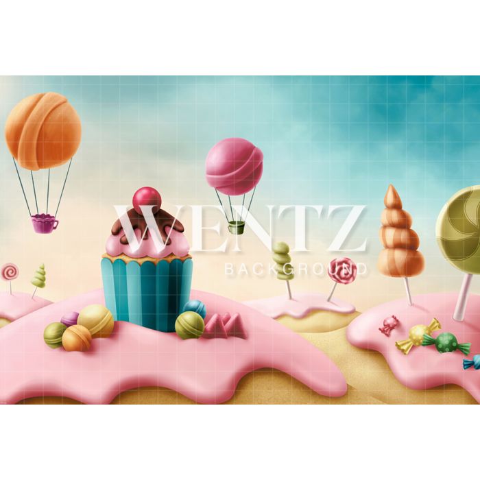 Photography Background in Fabric Scenarios Candies / Backdrop 1591