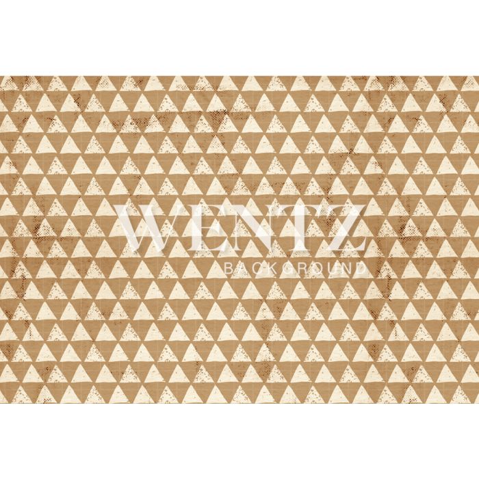 Photography Background in Fabric Brown Triangle / Backdrop 1635