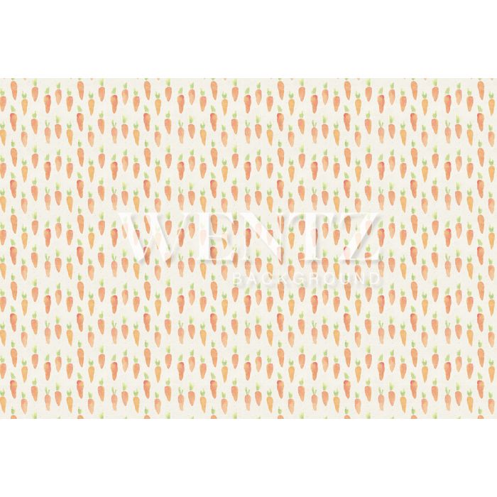Photography Background in Fabric Easter Carrots / Backdrop 1640