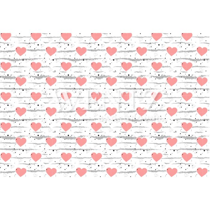 Photography Background in Fabric Heart /  Backdrop 1689