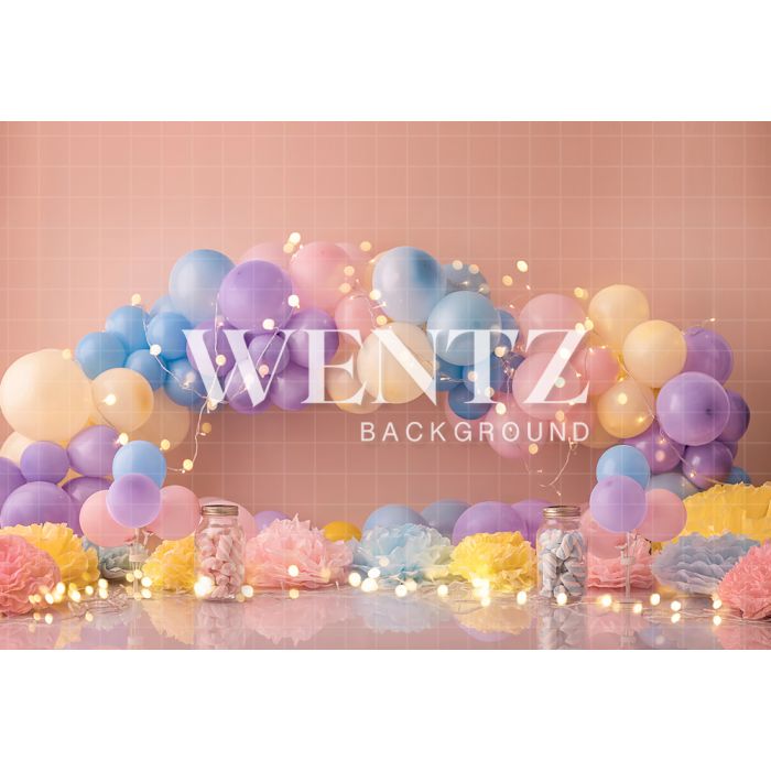 Photography Background in Fabric Scenarios Colorful Balloon / Backdrop 1781