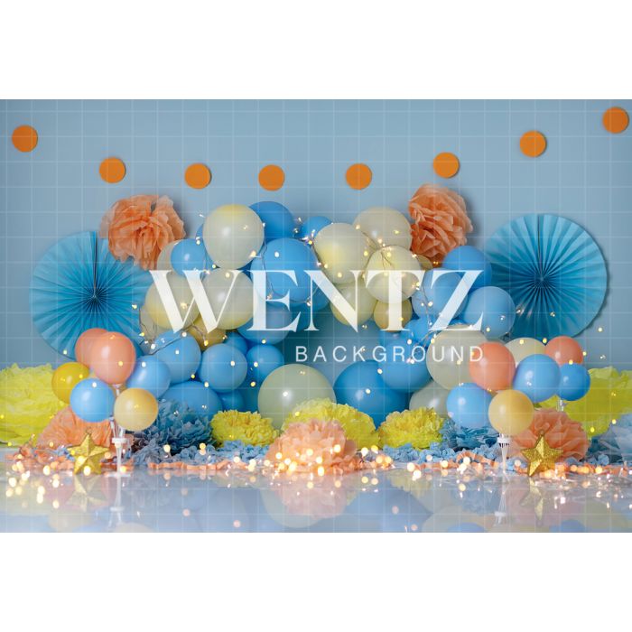 Photography Background in Fabric Scenarios Colorful Balloon / Backdrop 1823