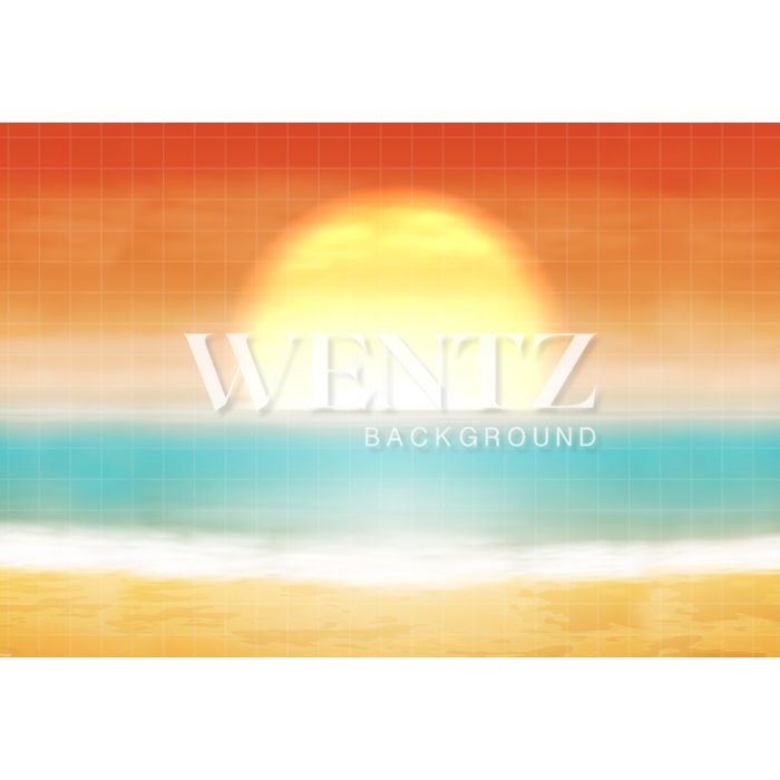 Photography Background Summer Beach / Backdrop 1992
