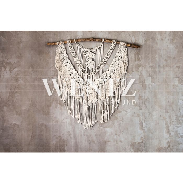 Photography Background in Fabric Boho Wall with Macramé / Backdrop 2066
