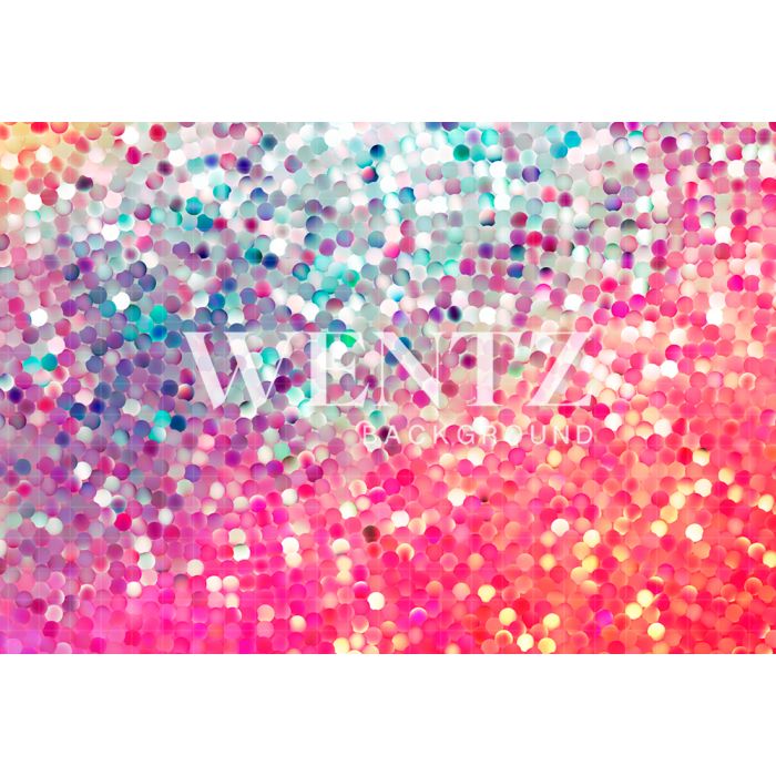 Photography Background in Fabric Carnival Colorful Sequins / Backdrop 2392
