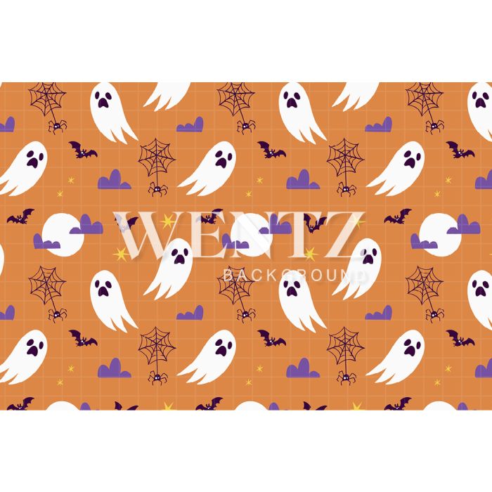 Photography Background in Fabric Halloween Ghost / Backdrop 2456
