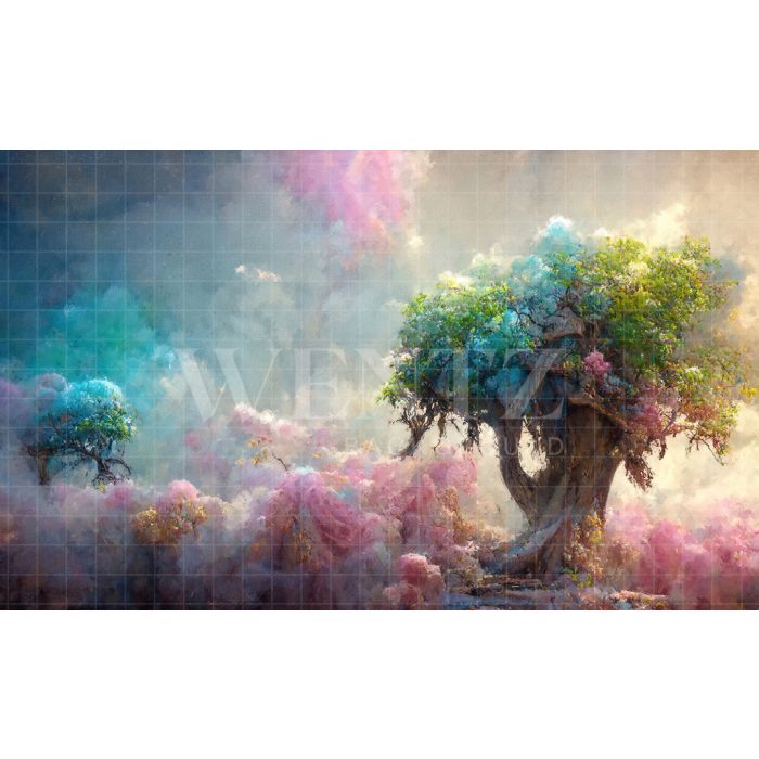 Photography Background in Fabric Enchanted Tree / Backdrop 2521