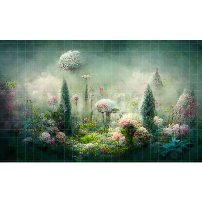 Photography Background in Fabric Enchanted Forest / Backdrop 2523