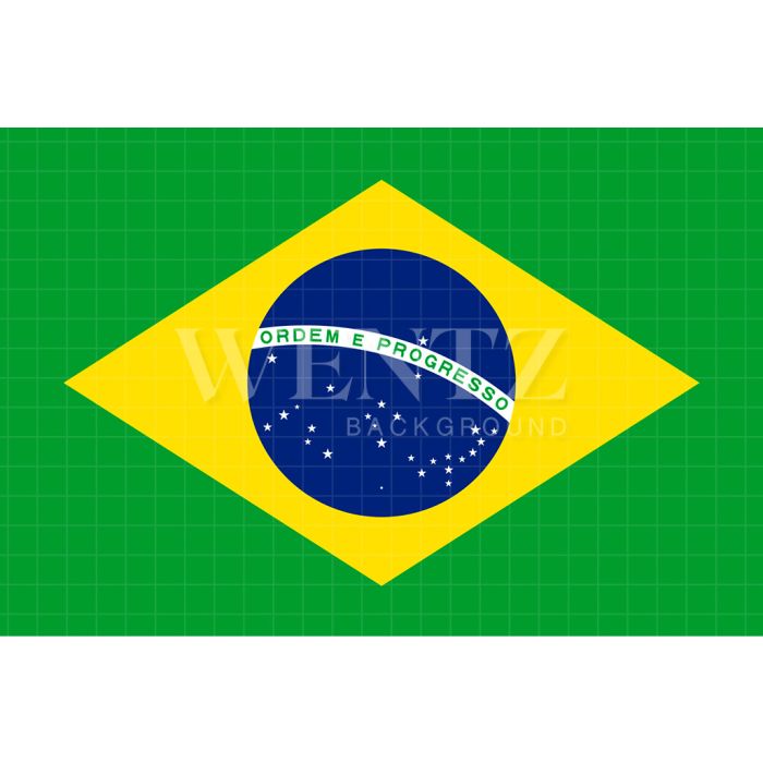 Photography Background in Fabric Soccer World Cup Brazil Flag / Backdrop 2542