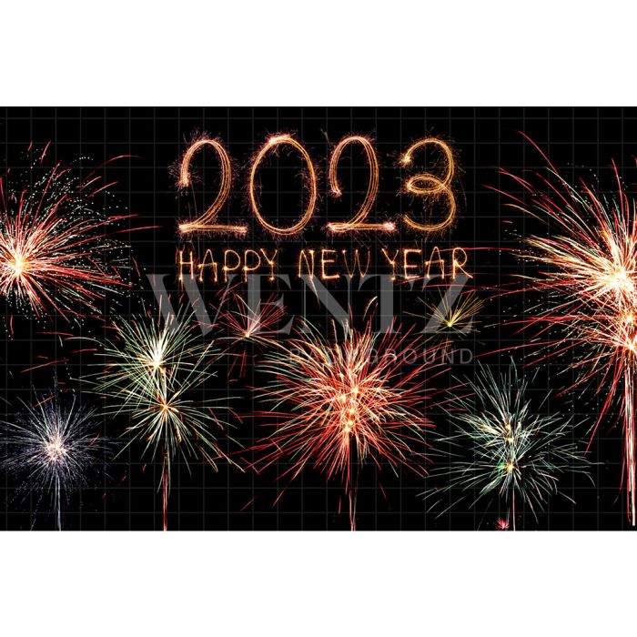 Photography Background in Fabric Happy New Year / Backdrop 2544