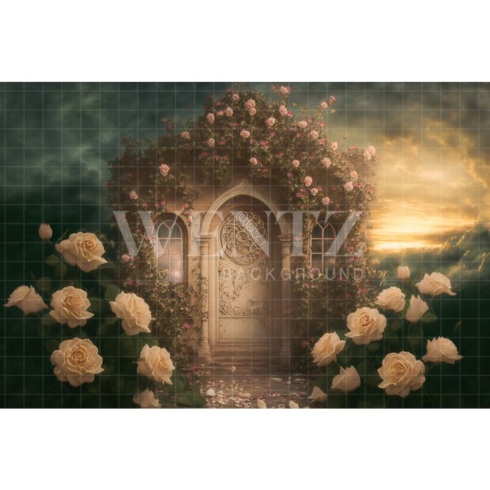 Photography Background in Fabric Enchanted Garden / Backdrop 2709