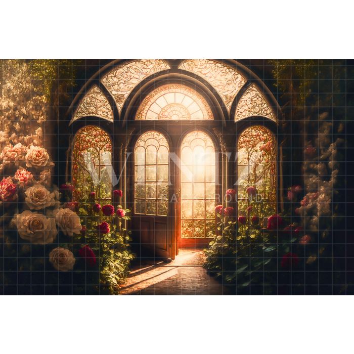 Photography Background in Fabric Mother's Day Secret Garden / Backdrop 2713