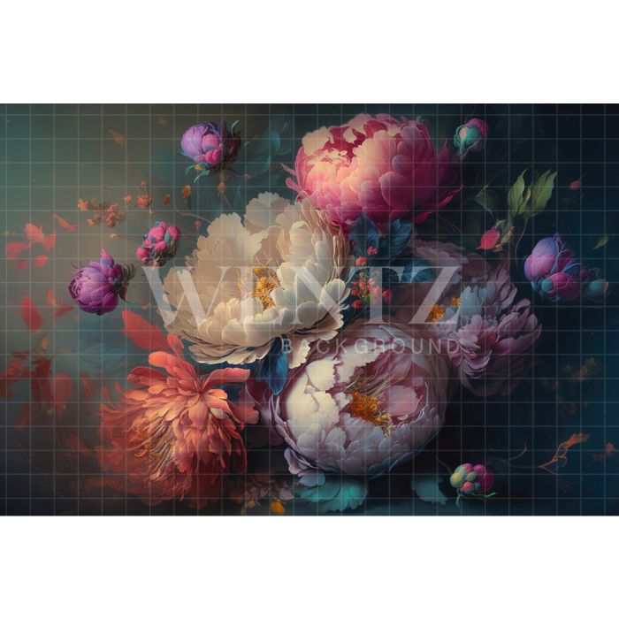 Photography Background in Fabric Floral Fine Art / Backdrop 2738