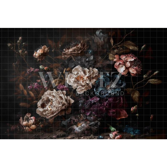 Photography Background in Fabric Floral Fine Art / Backdrop 2785