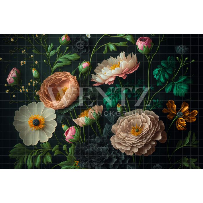 Photography Background in Fabric Floral Fine Art / Backdrop 2788