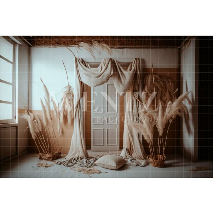 Photography Background in Fabric Boho Room / Backdrop 2794