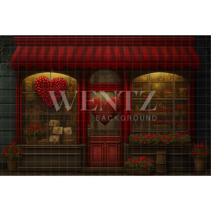 Photography Background in Fabric Flower Shop / Backdrop 2834