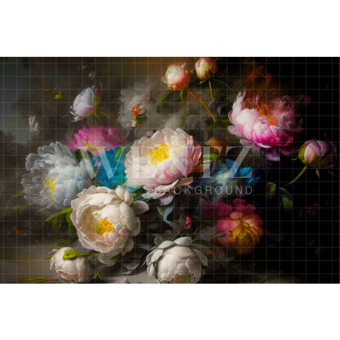 Photography Background in Fabric Floral Fine Art / Backdrop 2907