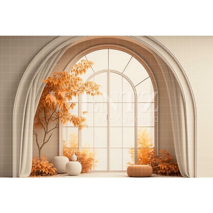 Photography Background in Fabric Fall Room / Backdrop 2935