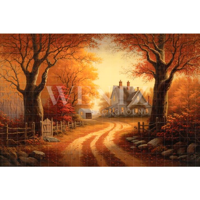 Photography Background in Fabric Road to Farm / Backdrop 2952