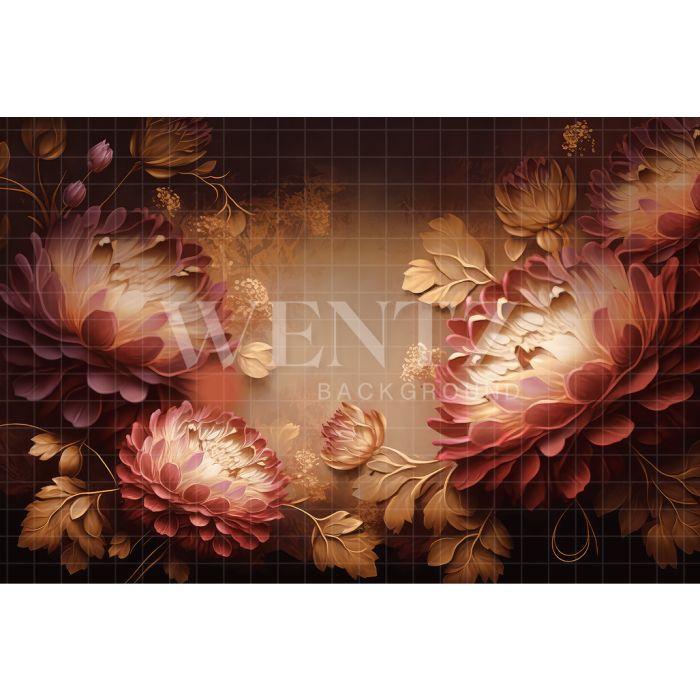 Photography Background in Fabric Floral Fine Art / Backdrop 3011