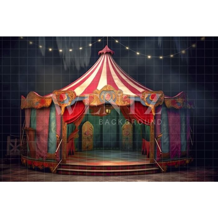 Photography Background in Fabric Circus Tent / Backdrop 3047